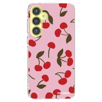 Picasee silikonový průhledný obal pro Samsung Galaxy A35 5G A356B - Cherry
