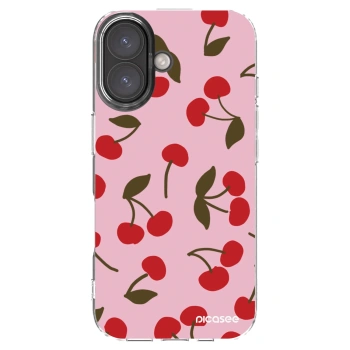 Picasee silikonový průhledný obal pro Apple iPhone 16 - Cherry