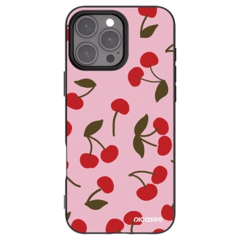 Picasee silikonový černý obal pro Apple iPhone 16 Pro Max - Cherry