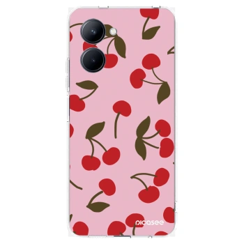 Picasee silikonový průhledný obal pro Realme C33 (2023) - Cherry