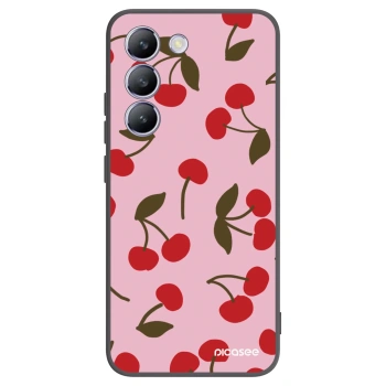 Picasee silikonový černý obal pro Vivo V40 SE 5G - Cherry
