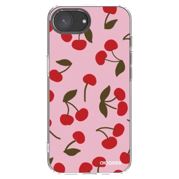 Picasee silikonový průhledný obal pro Apple iPhone 16e - Cherry