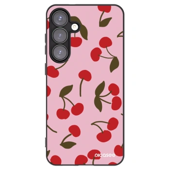 Picasee silikonový černý obal pro Samsung Galaxy S25+ 5G - Cherry