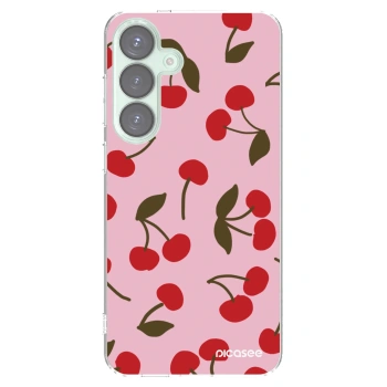 Picasee silikonový průhledný obal pro Samsung Galaxy S25+ 5G - Cherry