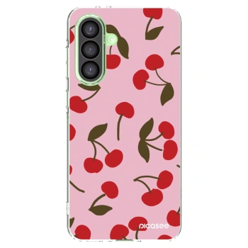 Picasee silikonový průhledný obal pro Samsung Galaxy A26 5G A266B - Cherry