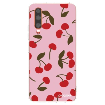 Picasee silikonový průhledný obal pro Huawei P30 - Cherry
