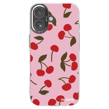 Picasee silikonový průhledný obal pro Apple iPhone 17 - Cherry