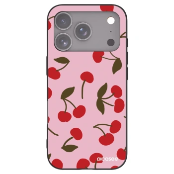 Picasee silikonový černý obal pro Apple iPhone 17 Pro - Cherry