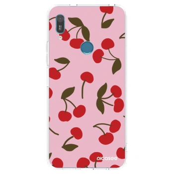 Picasee silikonový průhledný obal pro Huawei Y6 2019 - Cherry