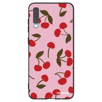 Picasee silikonový černý obal pro Samsung Galaxy A70 A705F - Cherry
