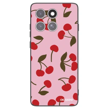 Picasee silikonový černý obal pro Motorola Edge 60 Pro - Cherry