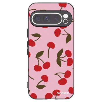 Picasee silikonový černý obal pro Google Pixel 9 Pro XL - Cherry