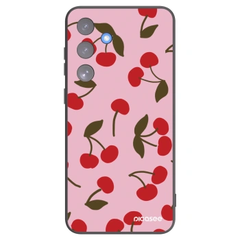 Picasee silikonový černý obal pro Samsung Galaxy S25 FE 5G - Cherry