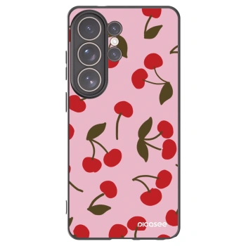 Picasee silikonový černý obal pro Samsung Galaxy S26 Ultra - Cherry