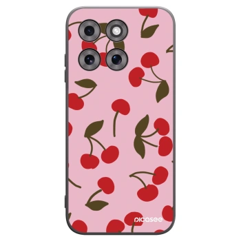 Picasee silikonový černý obal pro Motorola Moto G77 - Cherry