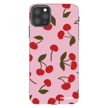Picasee silikonový průhledný obal pro Apple iPhone 11 Pro Max - Cherry