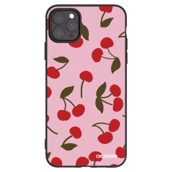 Picasee silikonový černý obal pro Apple iPhone 11 Pro Max - Cherry