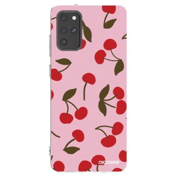 Picasee silikonový průhledný obal pro Samsung Galaxy S20+ G985F - Cherry