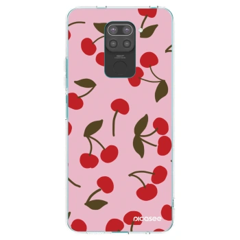 Picasee silikonový černý obal pro Xiaomi Redmi Note 9 - Cherry