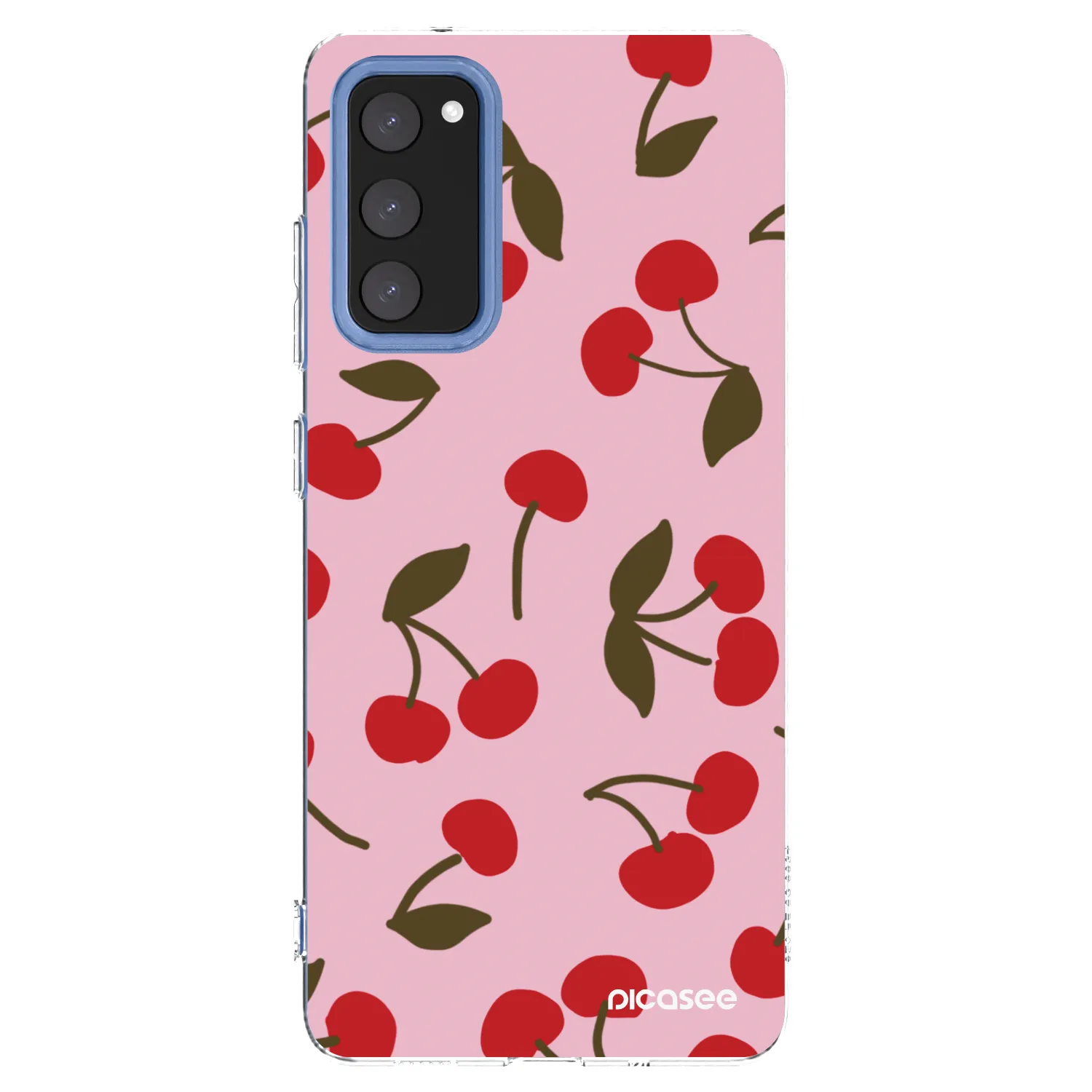 Picasee silikonový průhledný obal pro Samsung Galaxy S20 FE - Cherry