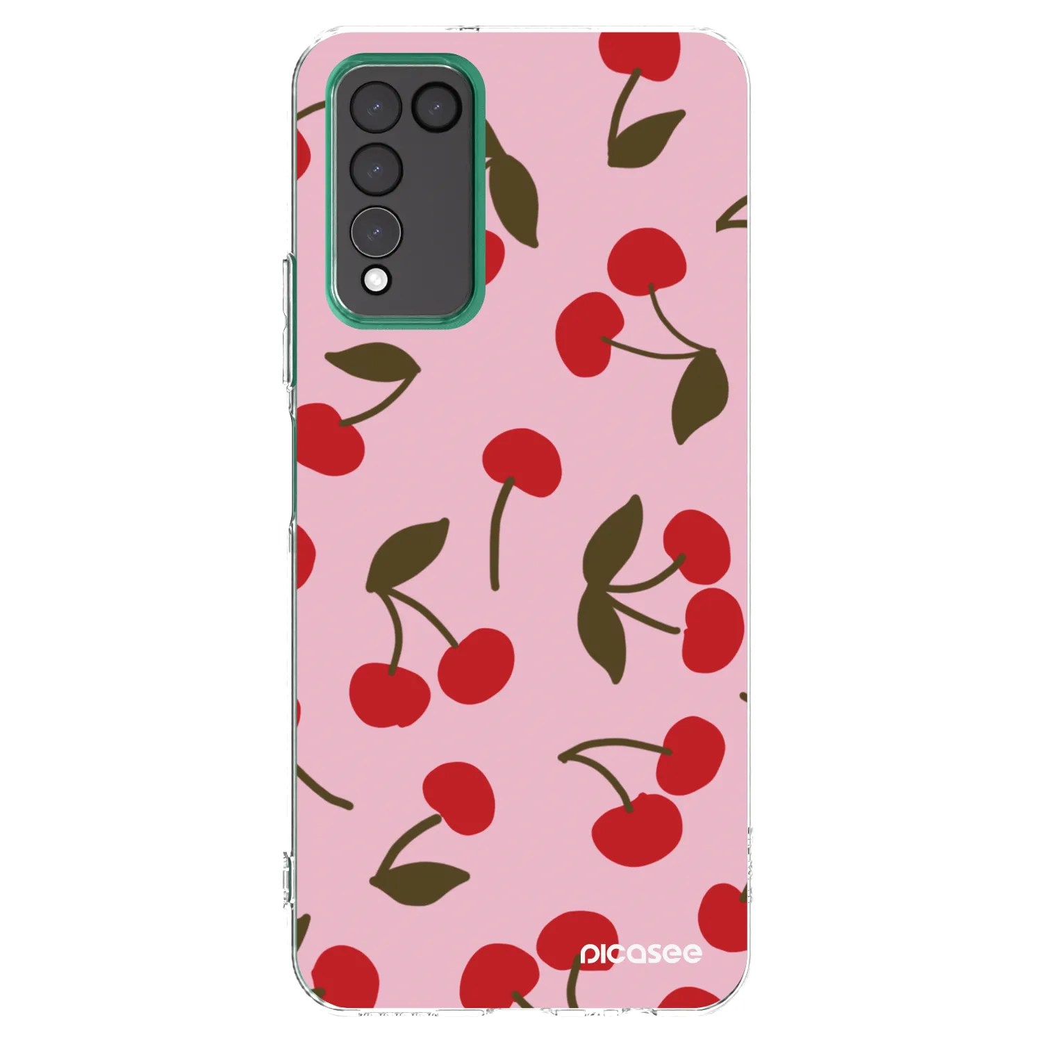 Picasee silikonový průhledný obal pro Honor 10X Lite - Cherry