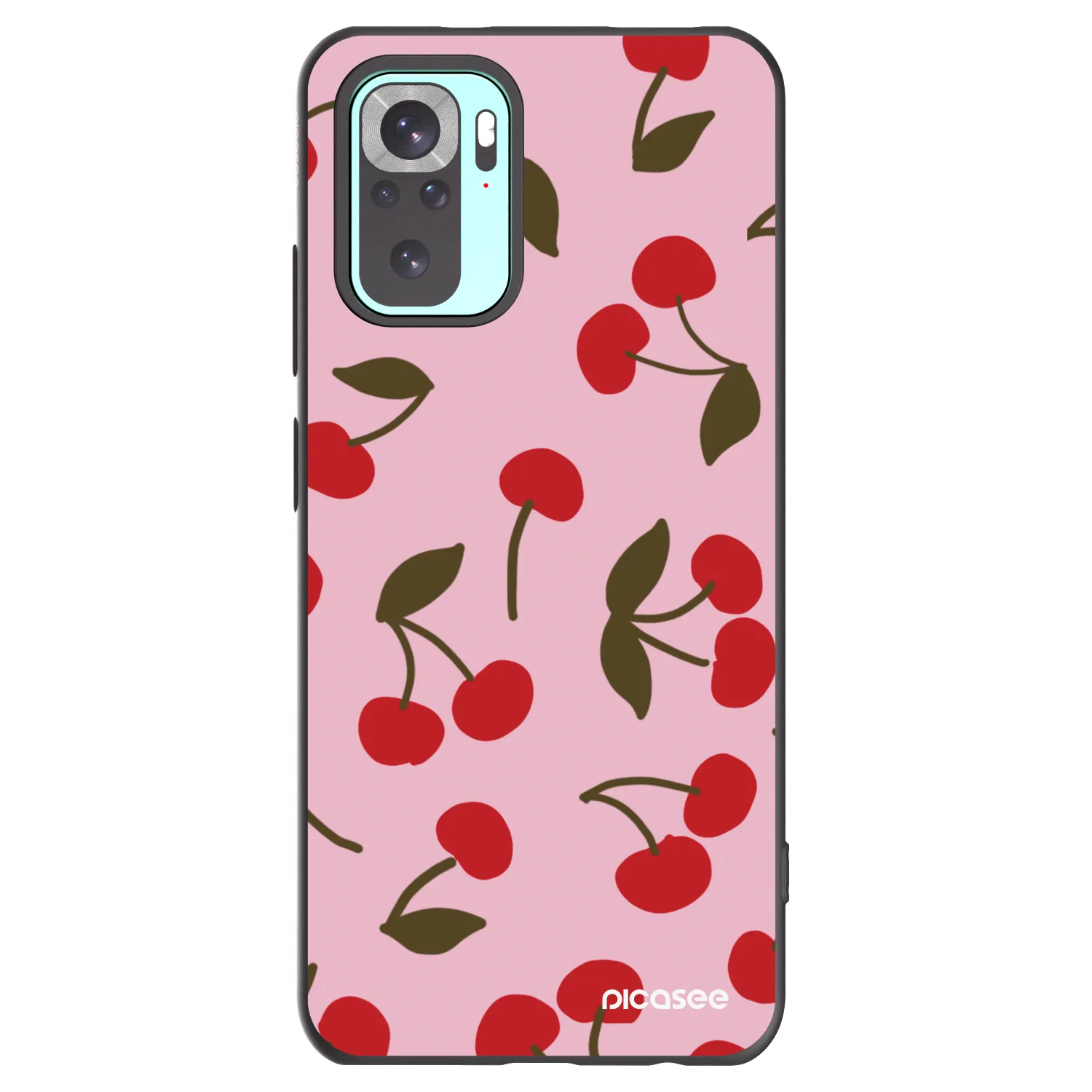 Picasee silikonový černý obal pro Xiaomi Redmi Note 10 Pro - Cherry