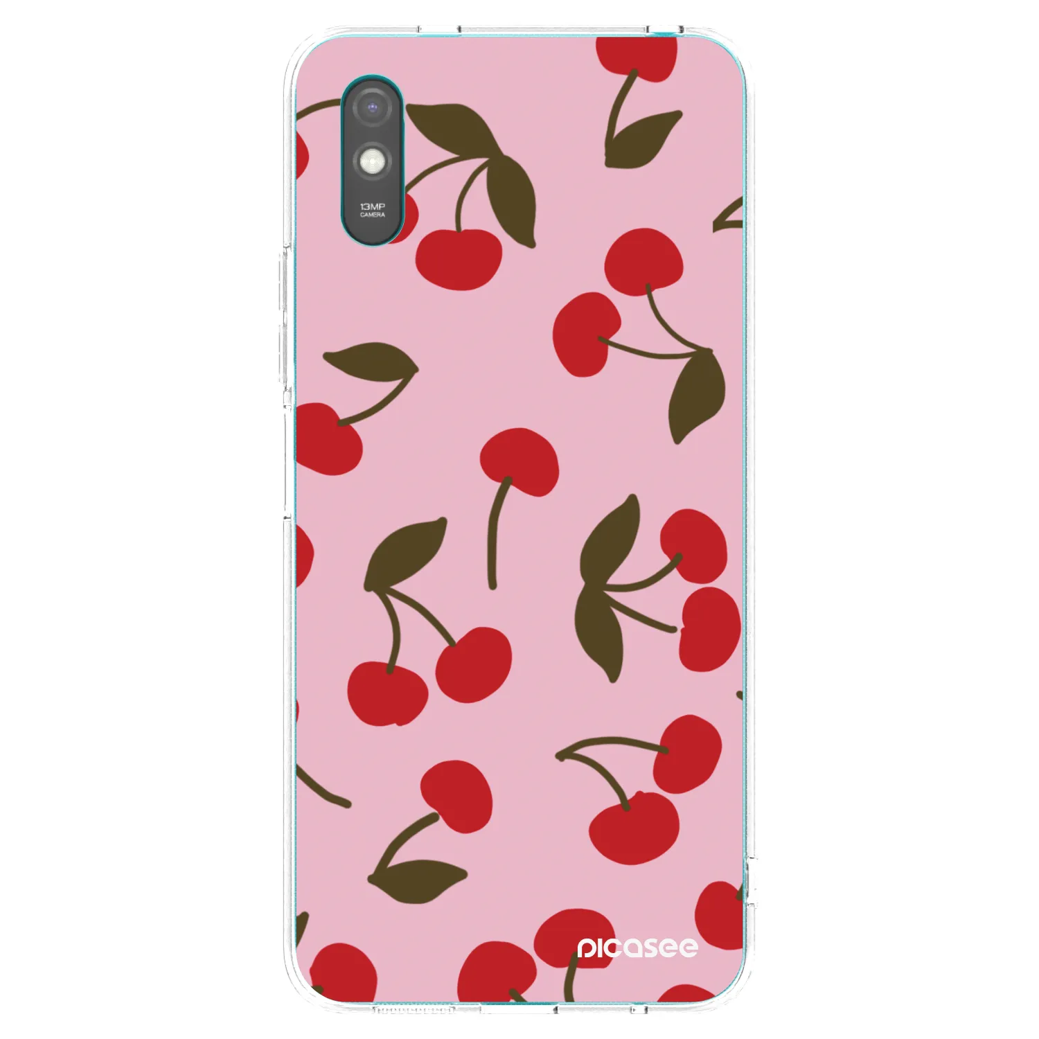 Picasee silikonový průhledný obal pro Xiaomi Redmi 9AT - Cherry