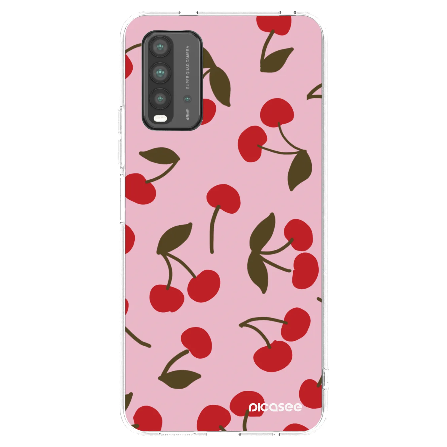 Picasee silikonový průhledný obal pro Xiaomi Redmi 9T - Cherry