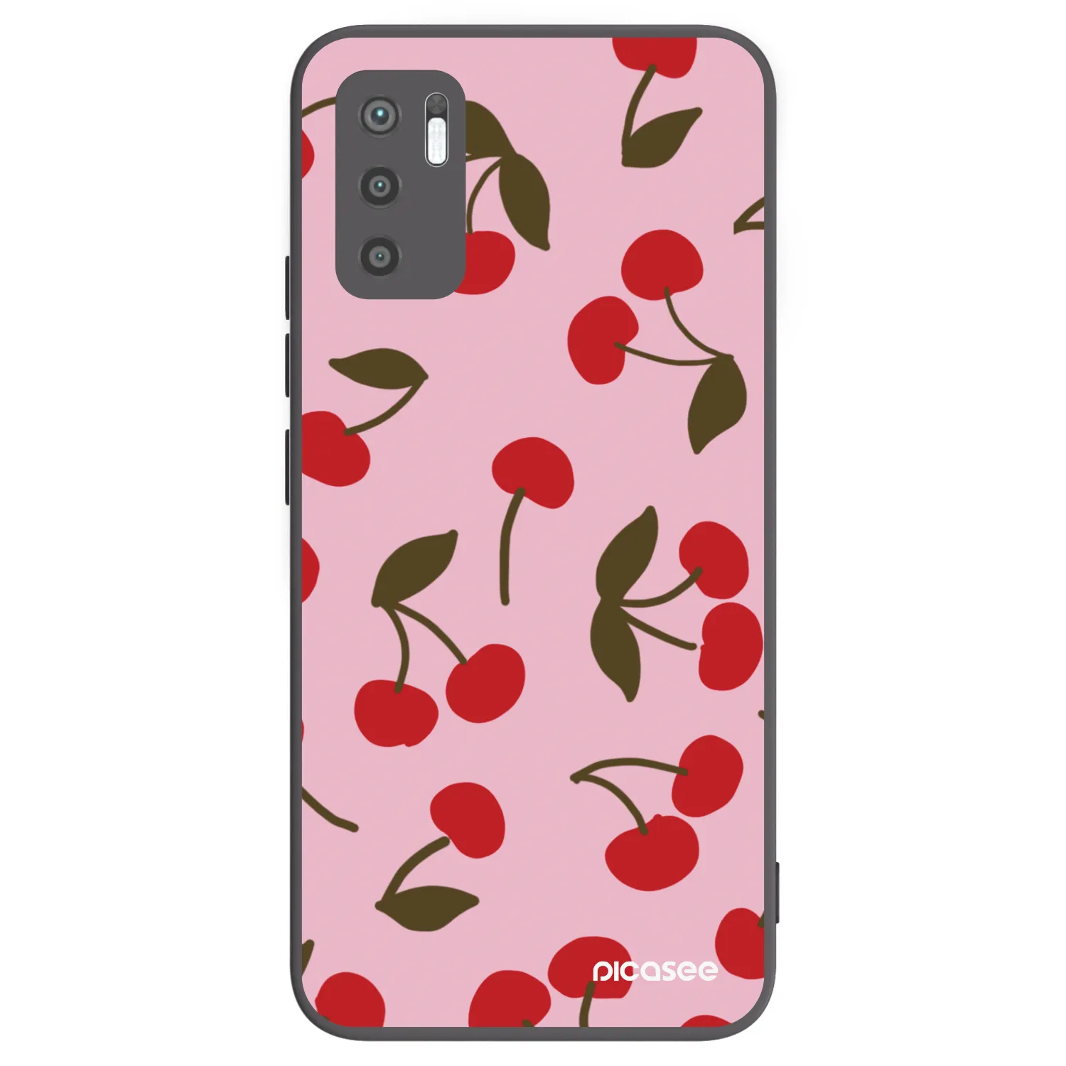 Picasee silikonový černý obal pro Xiaomi Redmi Note 10 5G - Cherry