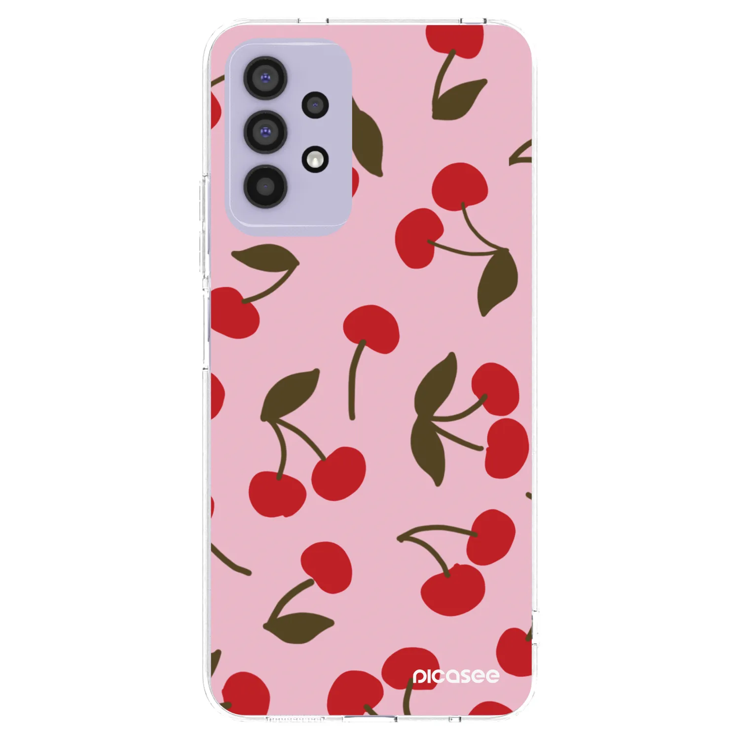 Picasee silikonový průhledný obal pro Samsung Galaxy A32 4G SM-A325F - Cherry