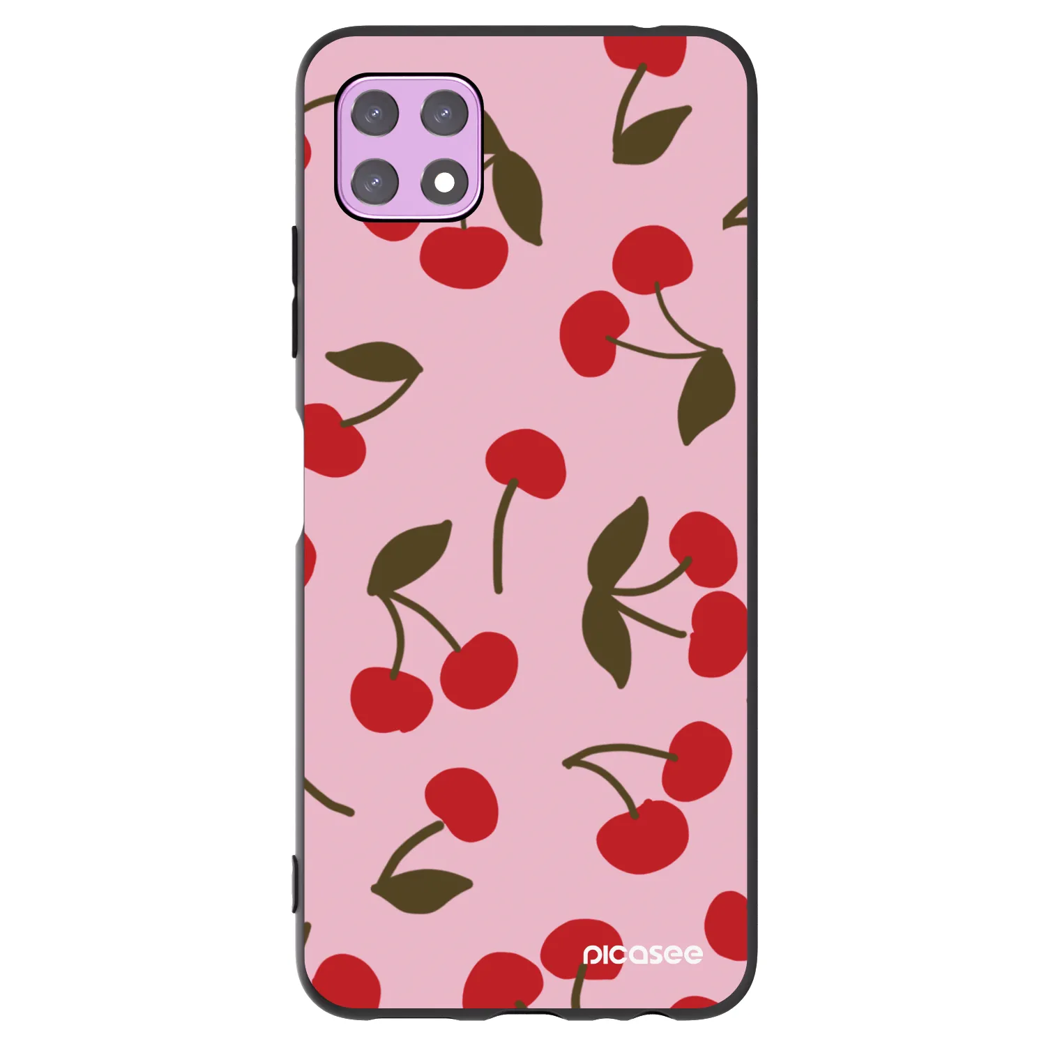 Picasee silikonový černý obal pro Samsung Galaxy A22 A226B 5G - Cherry