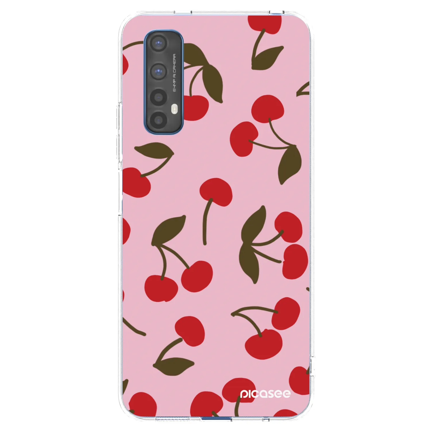 Picasee silikonový průhledný obal pro Realme 7 - Cherry