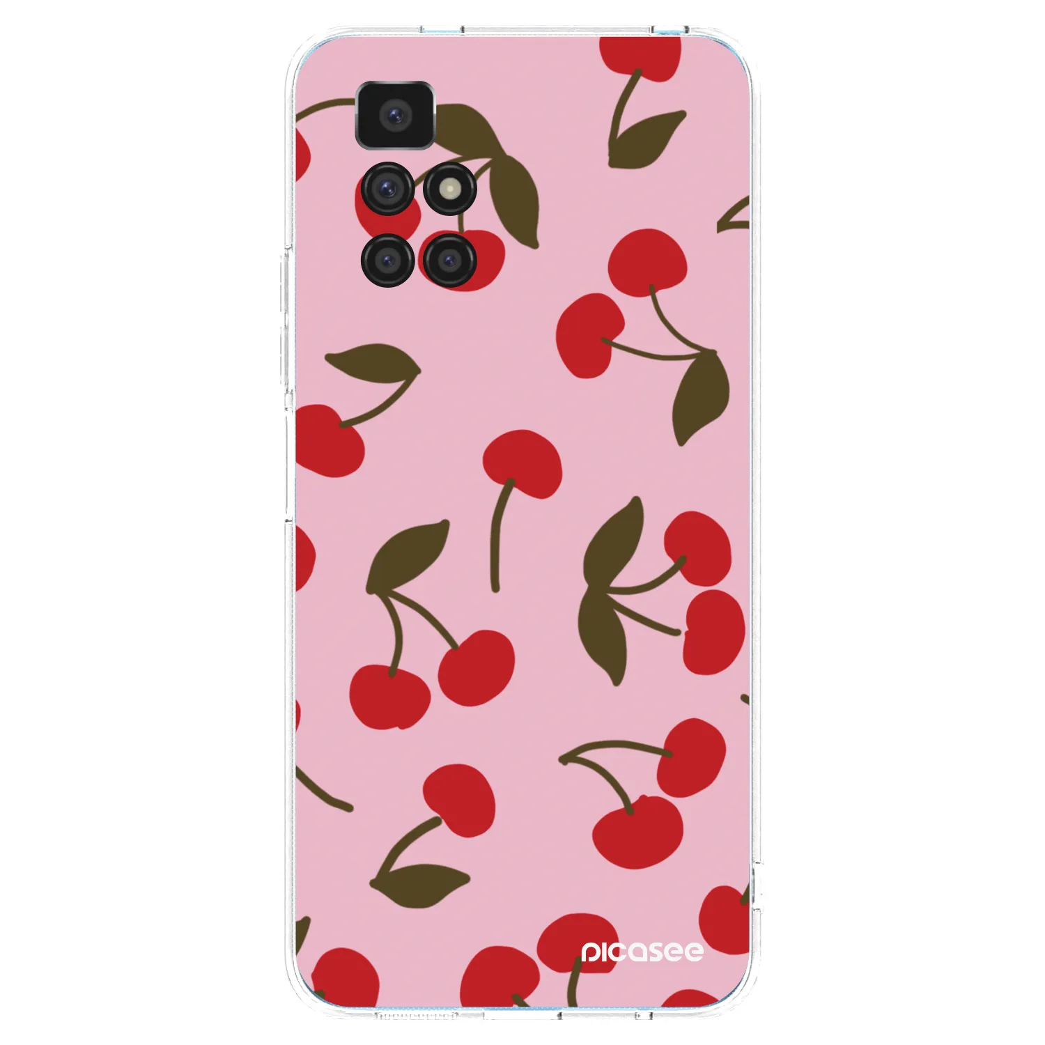 Picasee silikonový průhledný obal pro Xiaomi Redmi 10 - Cherry