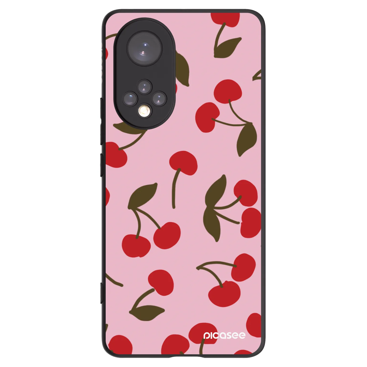 Picasee silikonový černý obal pro Honor 50 5G - Cherry