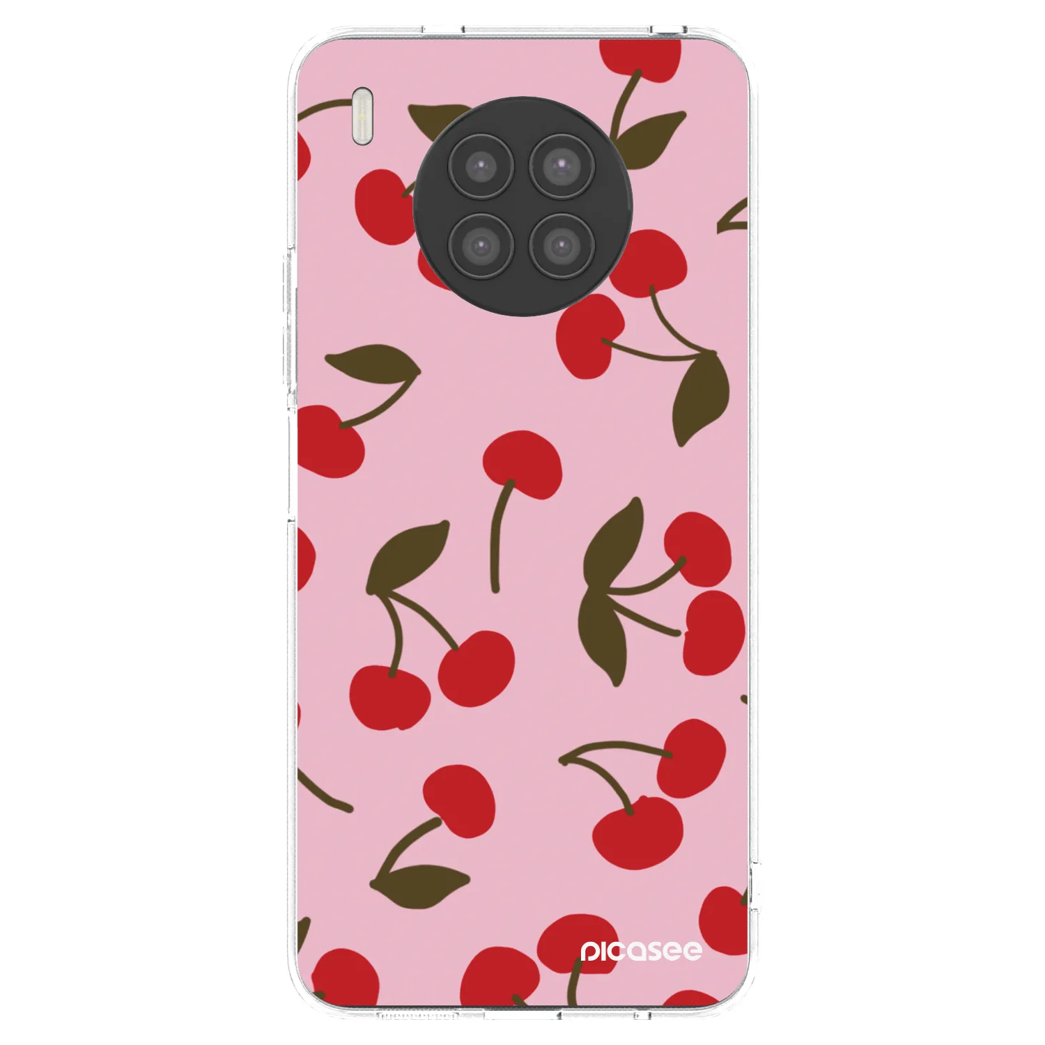 Picasee silikonový průhledný obal pro Huawei Nova 8i - Cherry