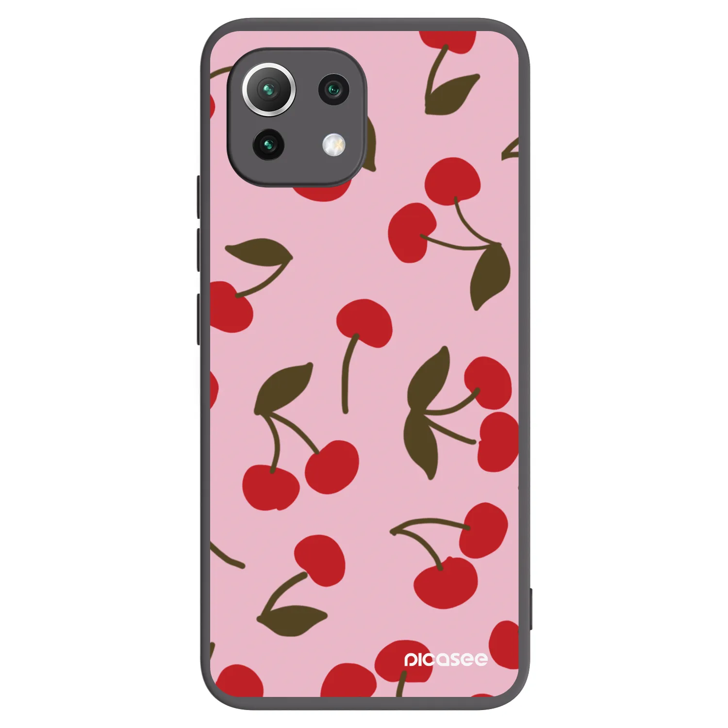 Picasee silikonový černý obal pro Xiaomi 11 Lite 5G NE - Cherry