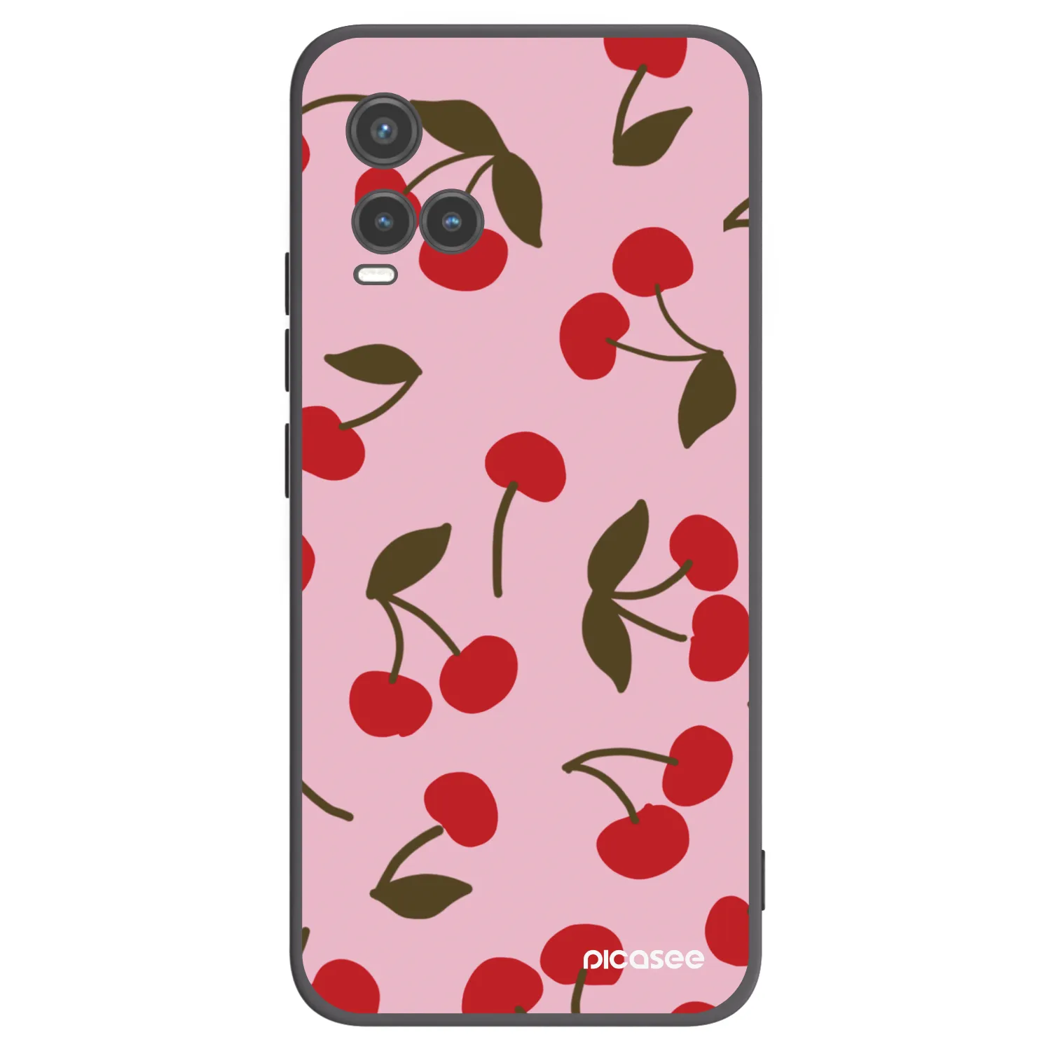 Picasee silikonový černý obal pro Vivo Y33s - Cherry
