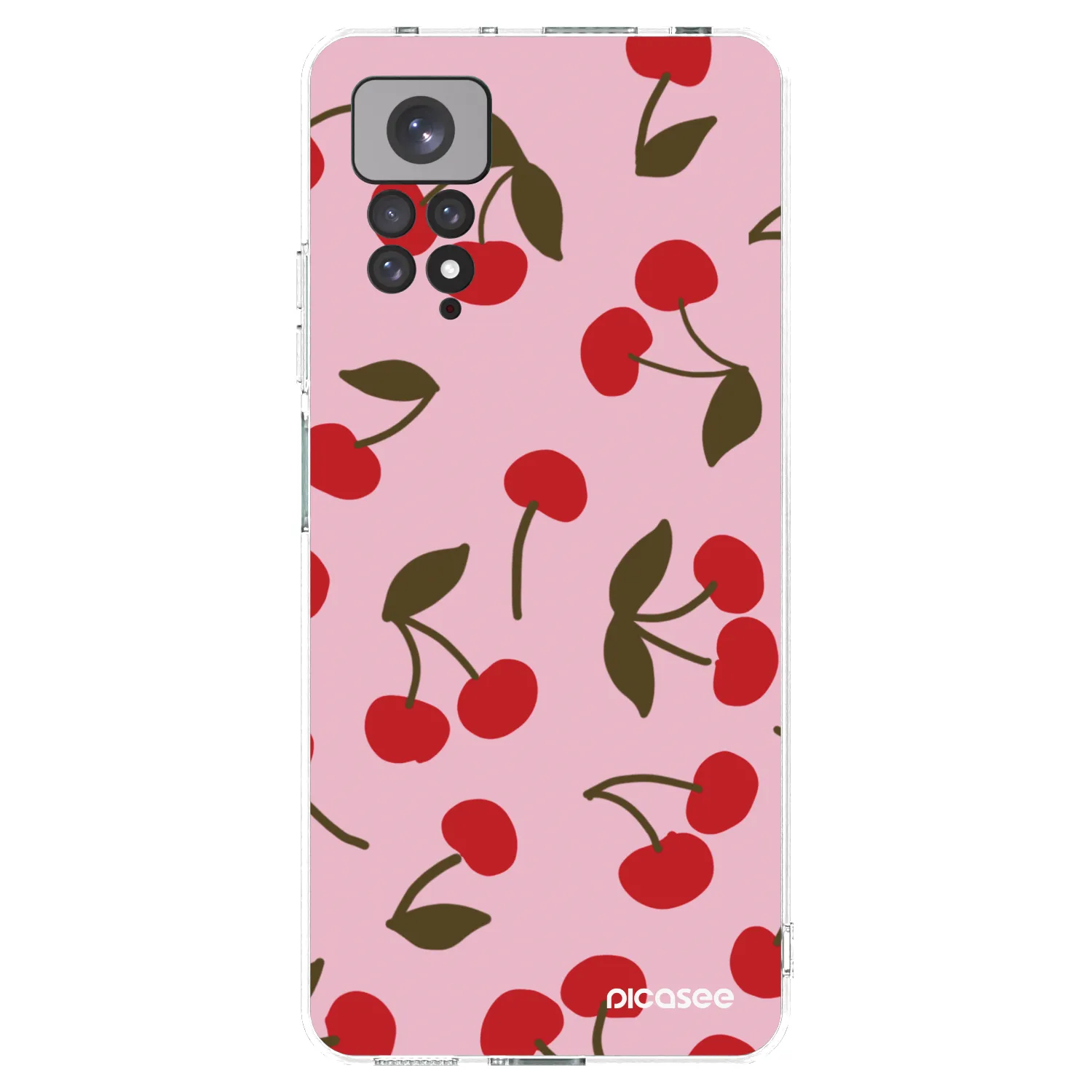Picasee silikonový průhledný obal pro Xiaomi Redmi Note 11S 4G - Cherry