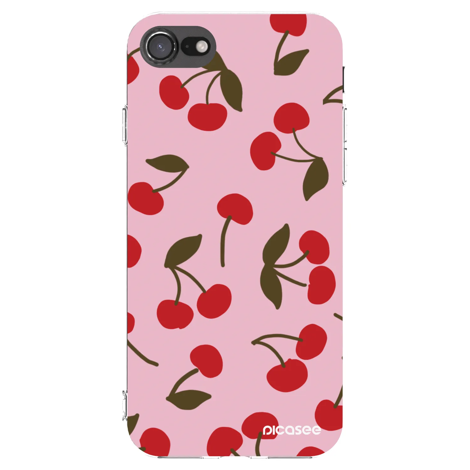 Picasee silikonový průhledný obal pro Apple iPhone SE 2022 - Cherry