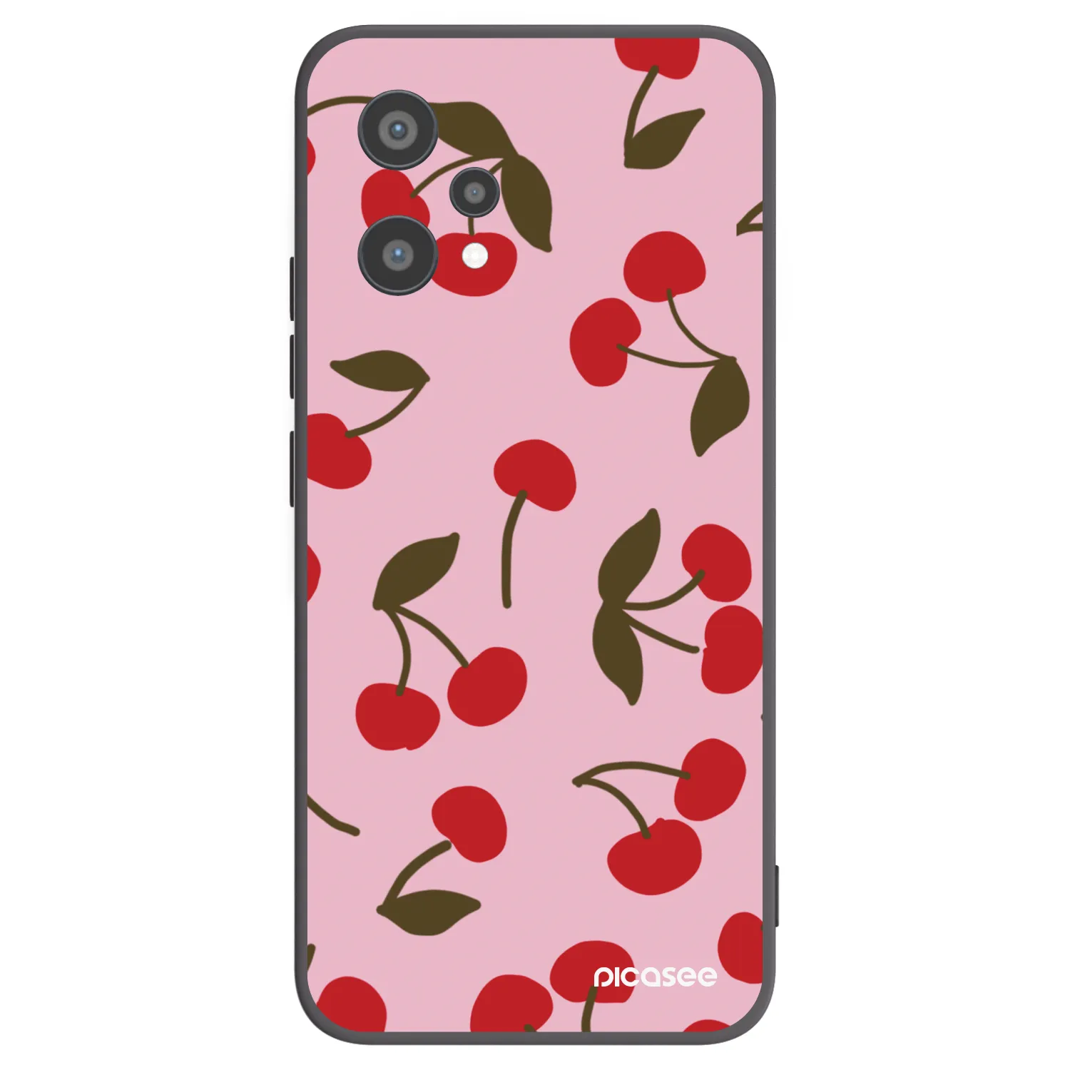 Picasee silikonový černý obal pro Realme 9 Pro 5G - Cherry