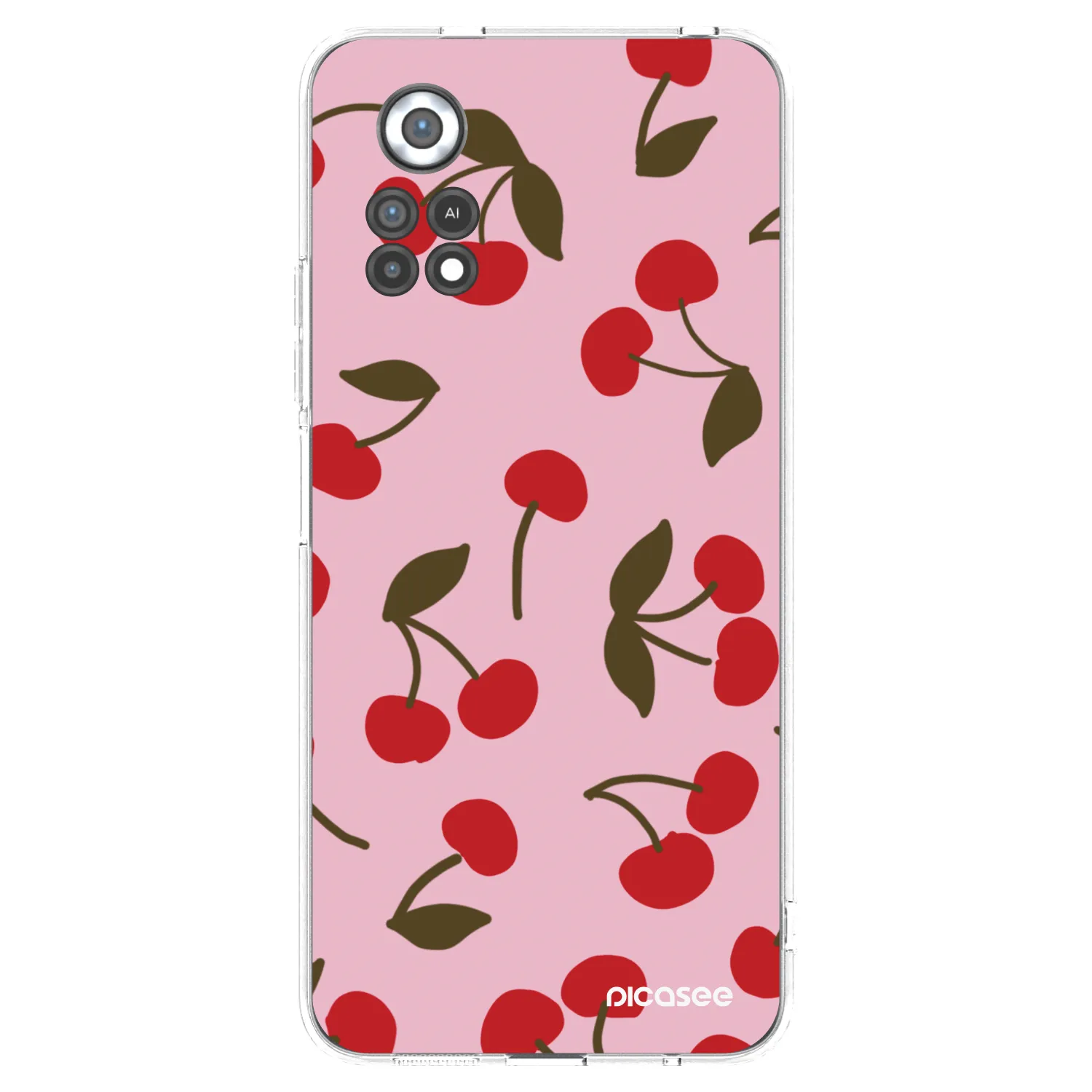 Picasee silikonový průhledný obal pro Xiaomi Poco X4 Pro 5G - Cherry