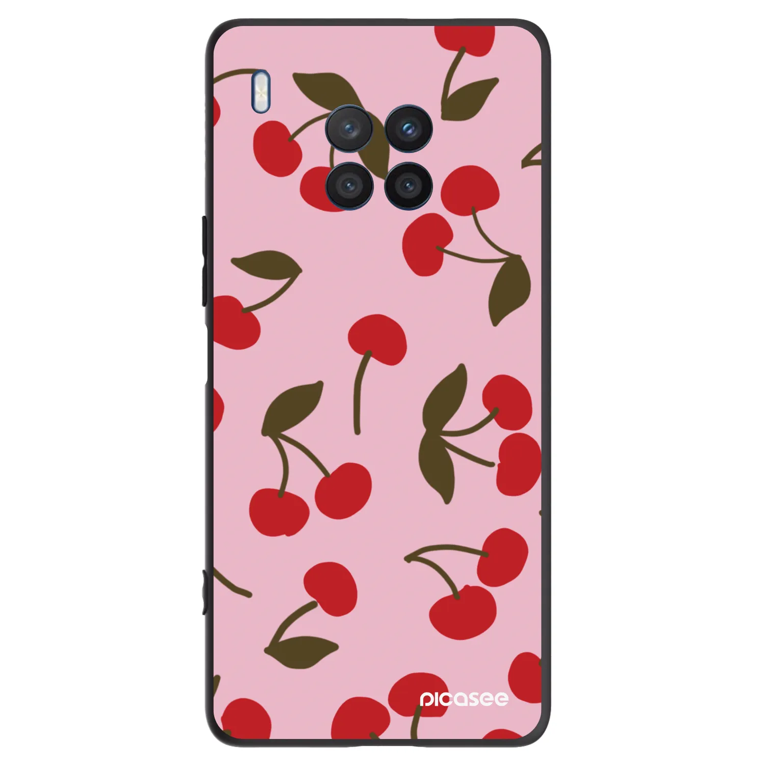 Picasee silikonový černý obal pro Honor 50 Lite - Cherry