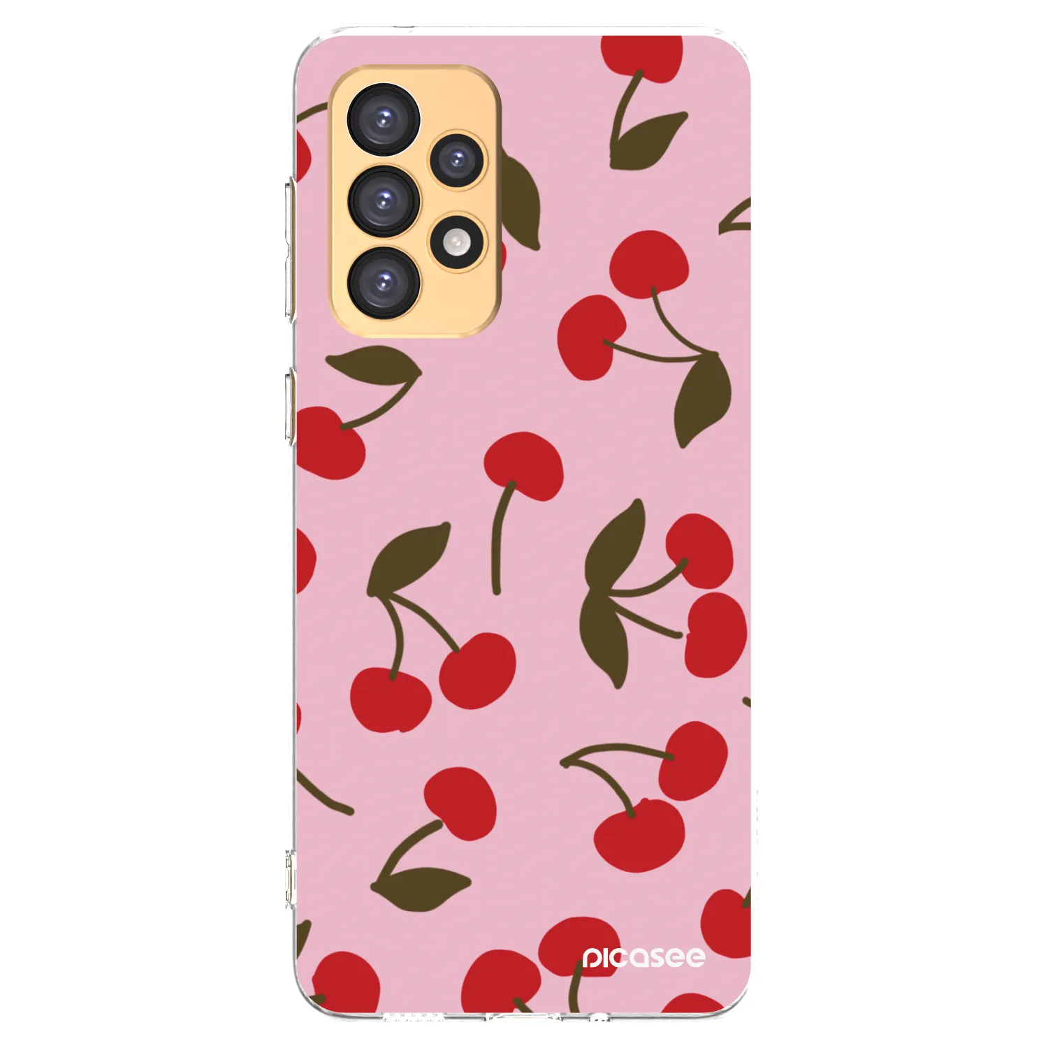 Picasee silikonový průhledný obal pro Samsung Galaxy A33 5G A336 - Cherry