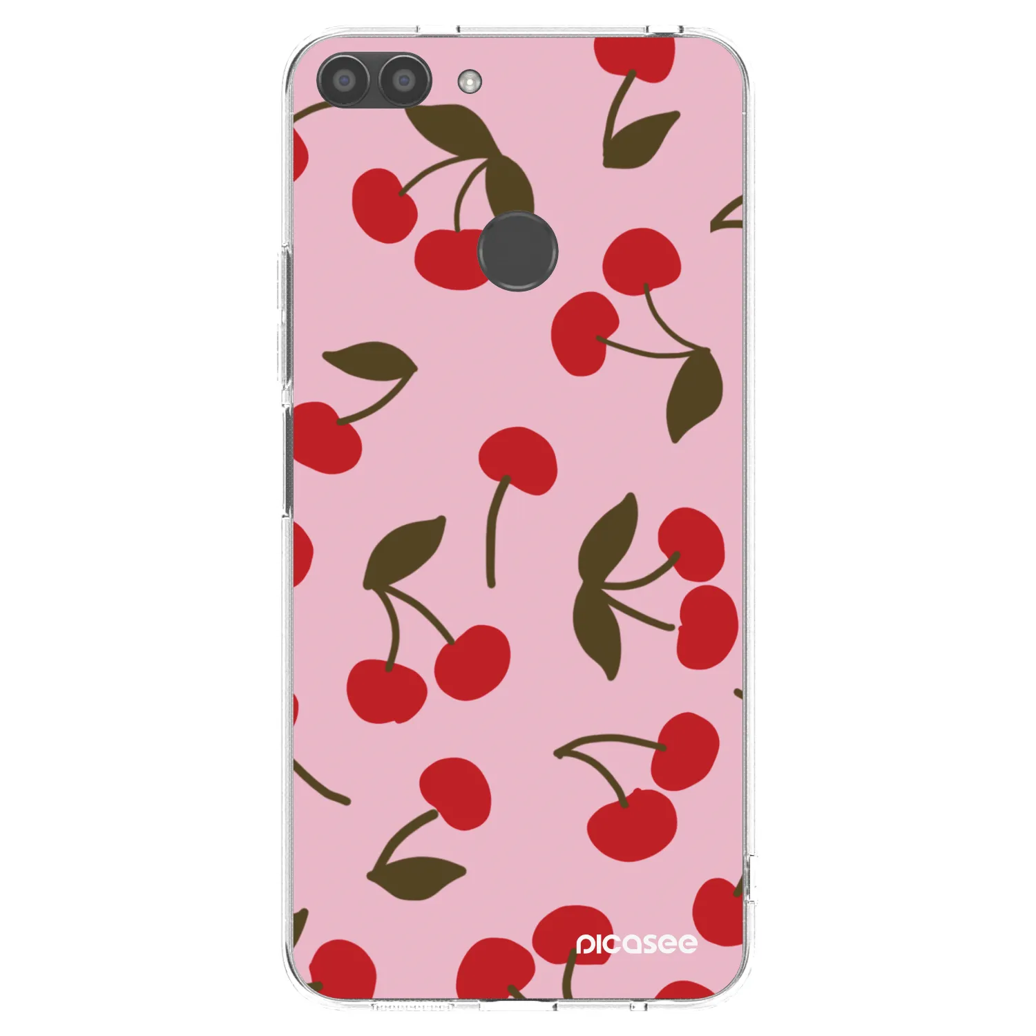 Picasee silikonový průhledný obal pro Huawei P Smart - Cherry