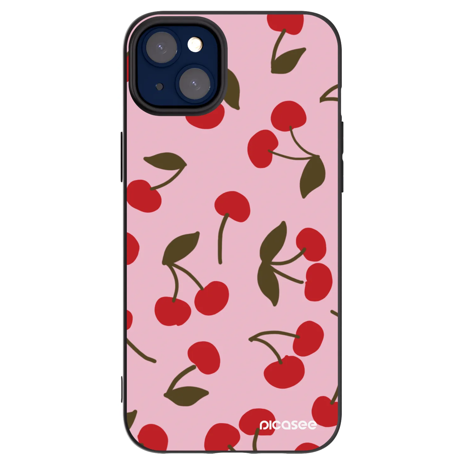 Picasee silikonový černý obal pro Apple iPhone 14 Plus - Cherry