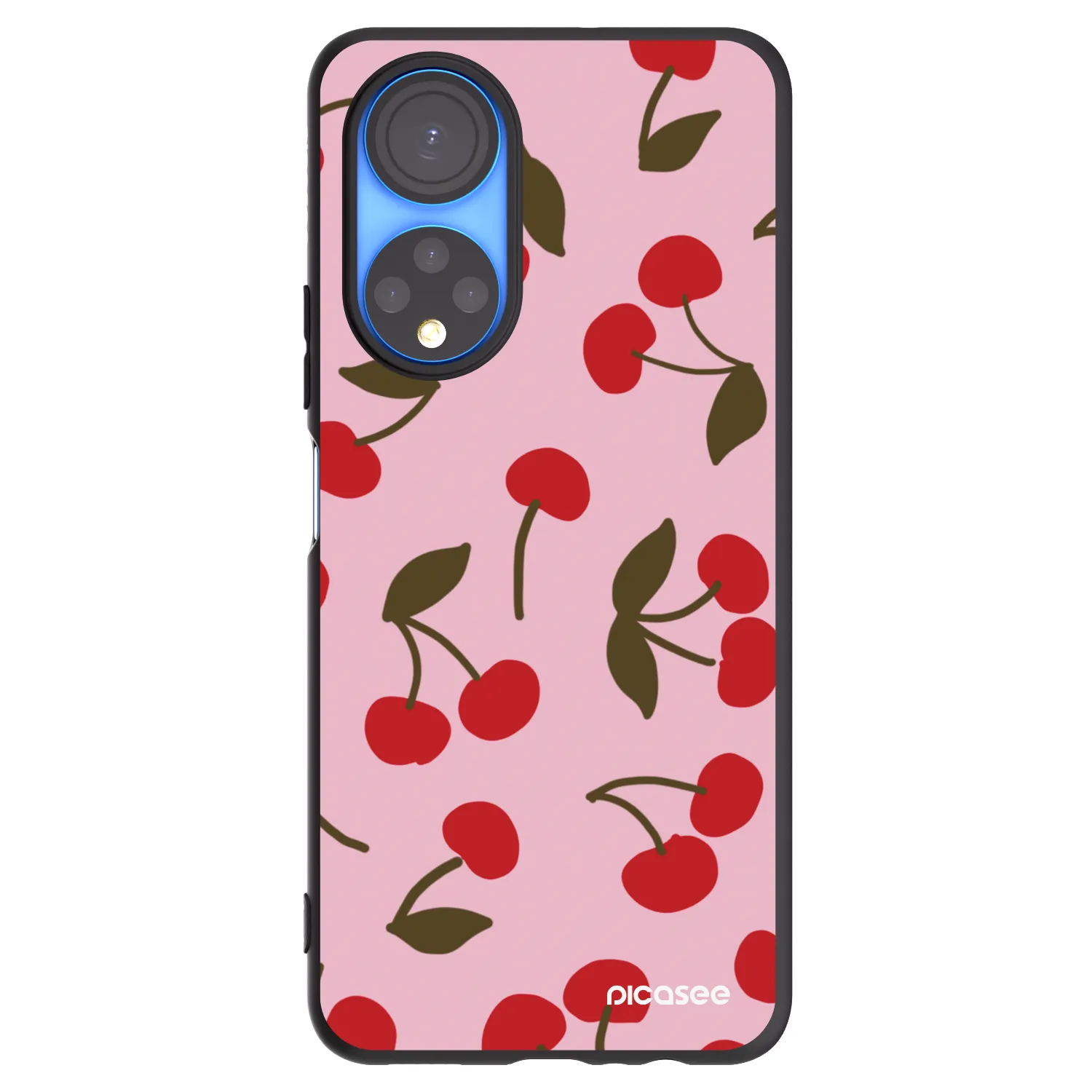 Picasee silikonový černý obal pro Honor X7 - Cherry