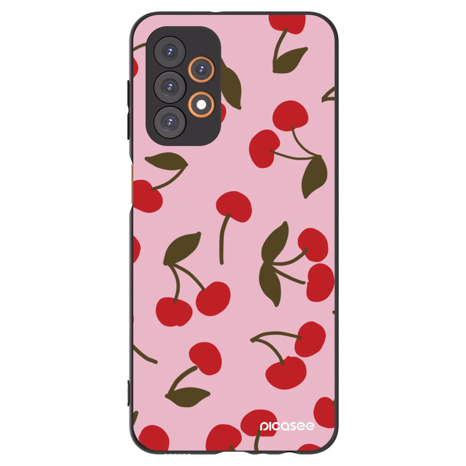 Picasee silikonový černý obal pro Samsung Galaxy A23 A235F 4G - Cherry
