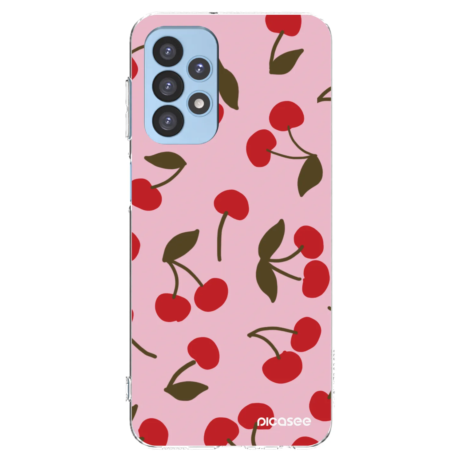Picasee silikonový průhledný obal pro Samsung Galaxy A23 A235F 4G - Cherry