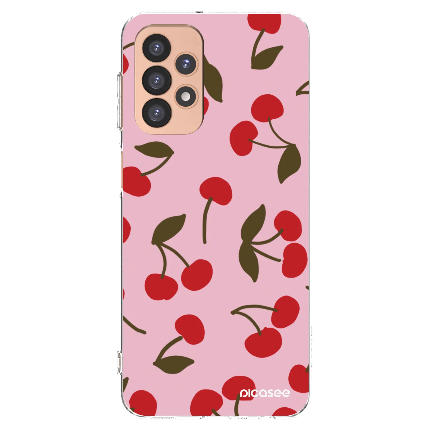 Picasee silikonový průhledný obal pro Samsung Galaxy A23 A236B 5G - Cherry