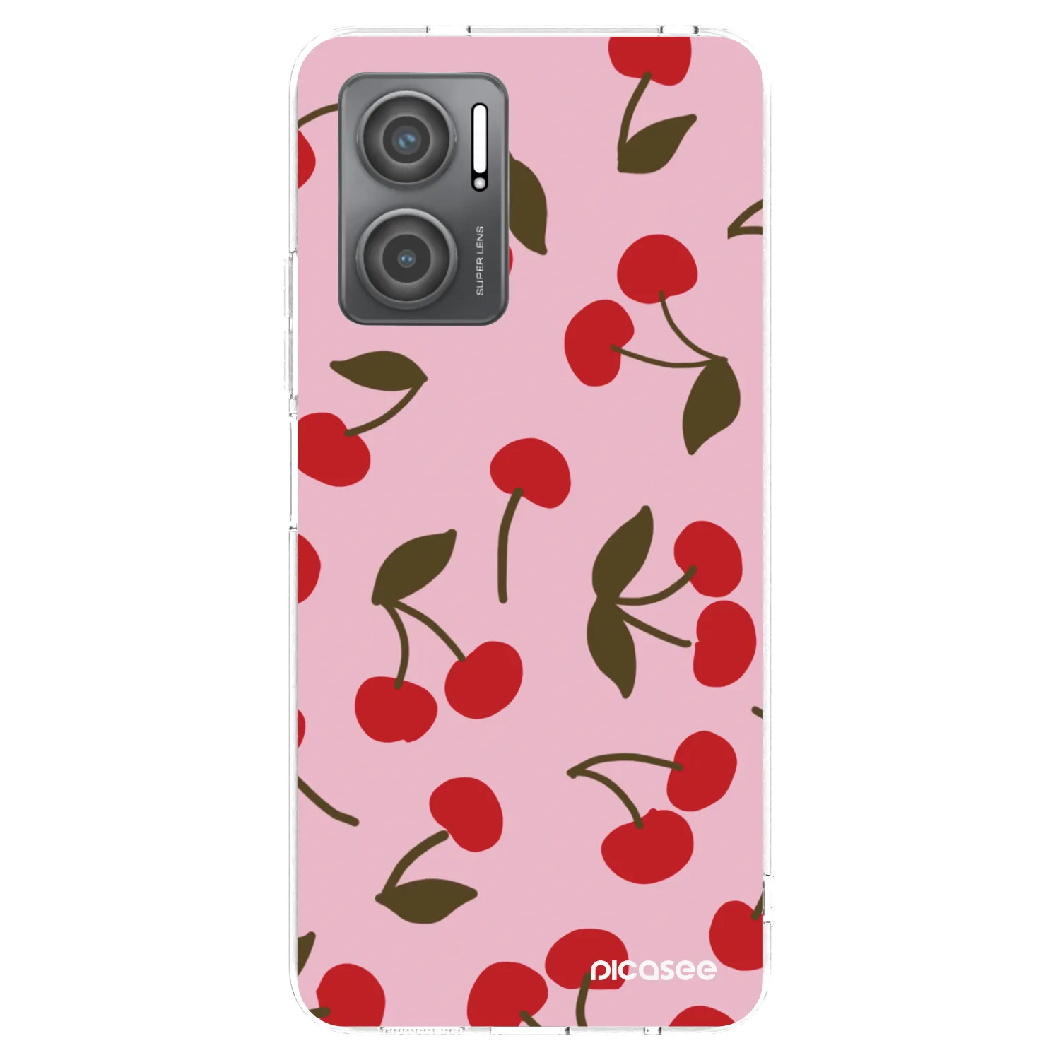 Picasee silikonový průhledný obal pro Xiaomi Redmi 10 5G - Cherry